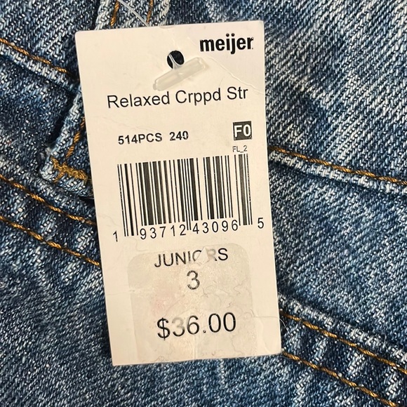 Relaxed Straight Fit Distressed Blue Jeans - Picture 5 of 6